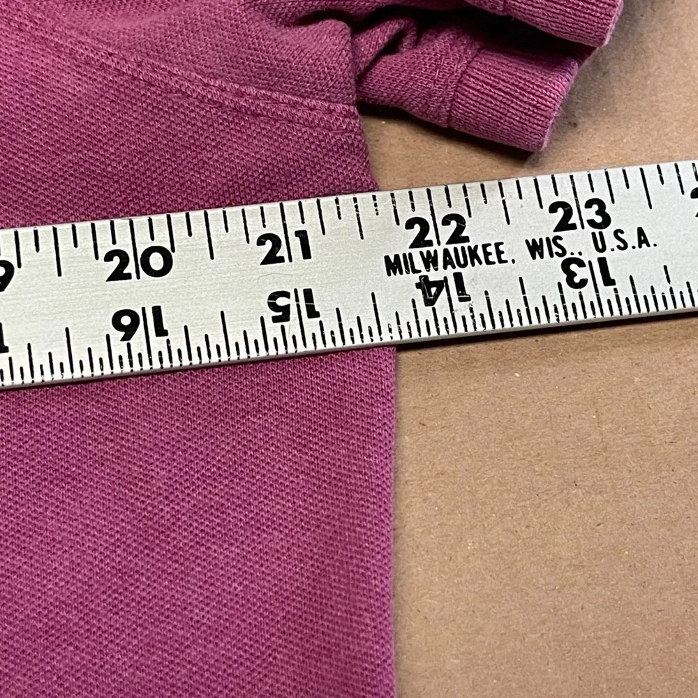 Banana Republic Men's Large L Polo Shirt Mauve Pink Embroidered Elephant